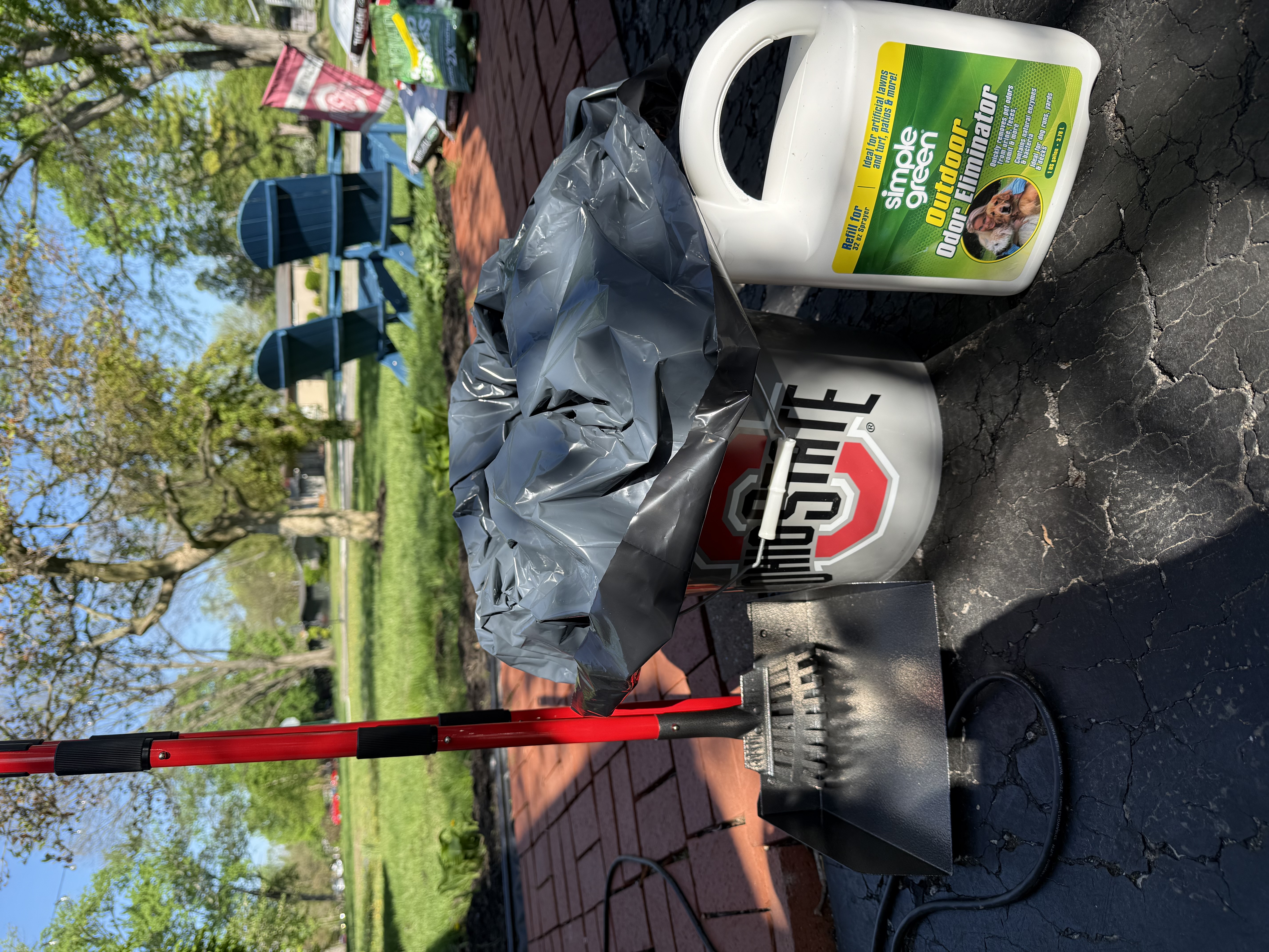 Poo Crew tools and Simple Green deodorizing spray